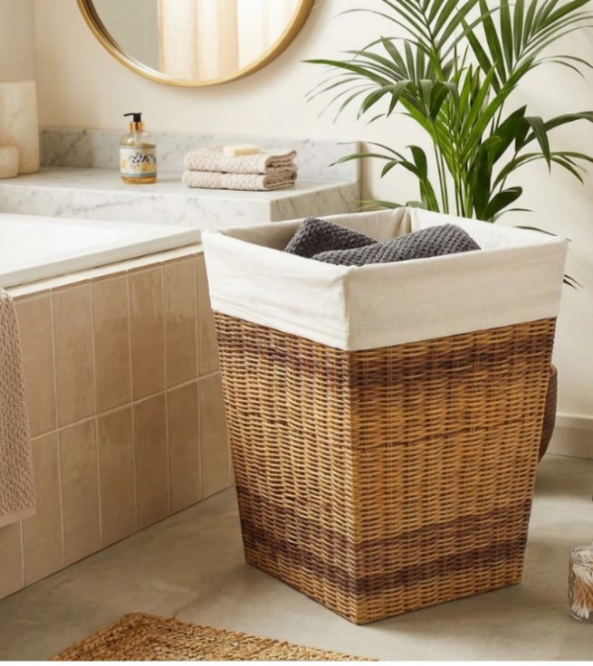 Bathroom storage organizer for toiletries and essentials with compact space-saving design